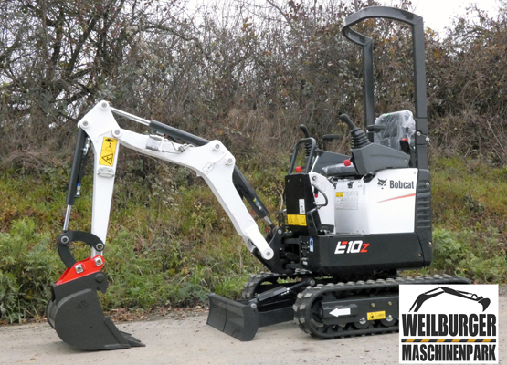 1,2 t Minibagger Bagger mieten - Bobcat E10z